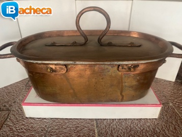 Immagine 1 - Casseruola ovale in rame